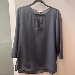 Banana Republic Grey Blouse 3/4 length sleeve